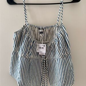 American Eagle Outfitters Blue and White Striped Matching set